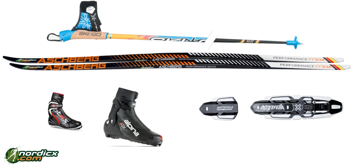 XC-Ski Bundle ASCHBERG Skate Performance 1 XC-Ski Bundle ASCHBERG Skate Performance