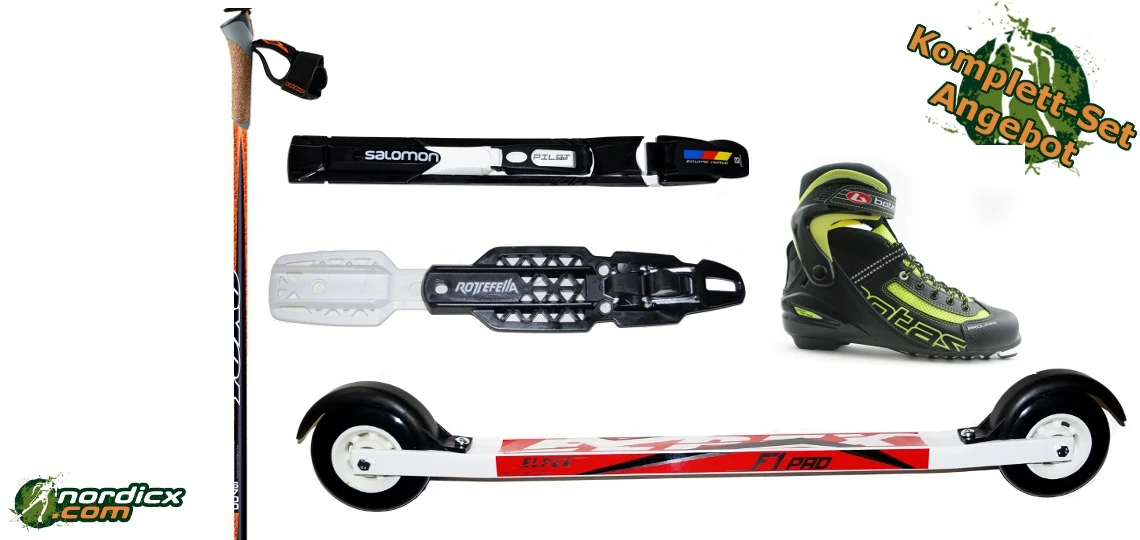 Rollerski Skate Bundle Advance (incl. Rollerski, Binding, Poles & Boots) 1 Rollerski Skate Bundle Advance (incl. Rollerski, Binding, Poles & Boots)
