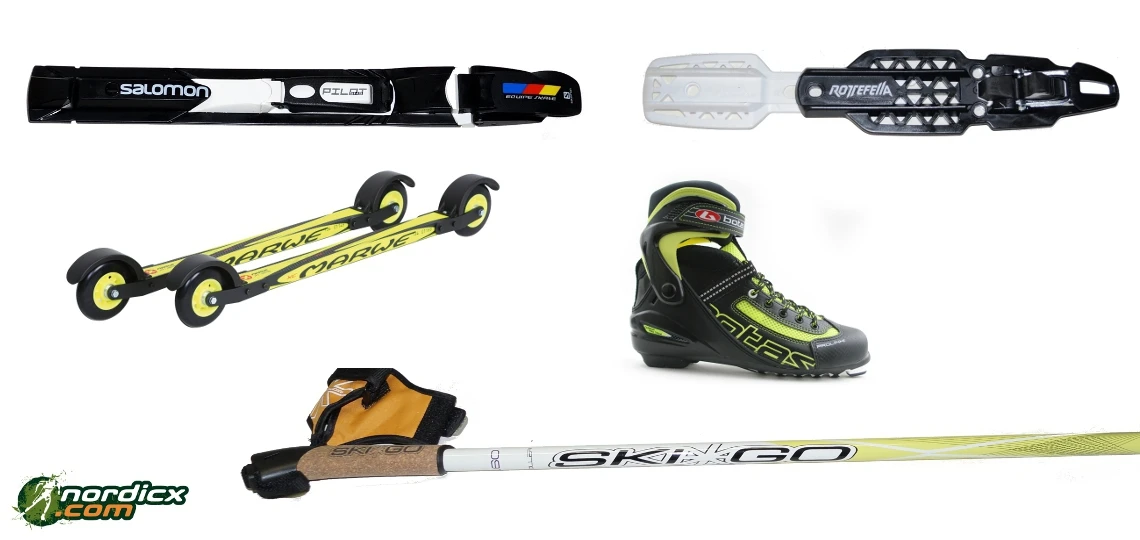 Roller Ski Bundle Marwe Advanced (rollerski, Boot, Bininding & Poles) 1 Roller Ski Bundle Marwe Advanced (rollerski, Boot, Bininding & Poles)